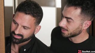 Petite blonde dp fucked by two plumbers