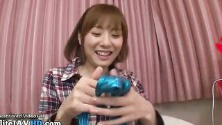 Japanese stunning busty Milf plays sex game with shy guy More at Elitejavhd.com