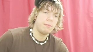 Interviewed young twink Chris Martinson masturbates and cums