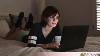 Beautiful ginger MILF queen Ava fucked