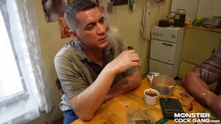 MONSTER COCK GANG e02: Petite Stepdaughter Shared with Mates