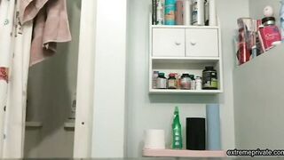 Stepdaughter takes care of her pussy (hidden)