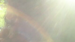 MONICA exhibited and fucked by voyeurs in a public park