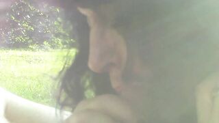 MONICA exhibited and fucked by voyeurs in a public park