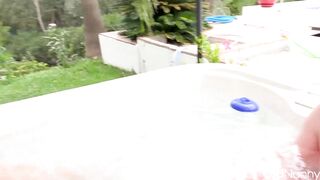 Chubby MILF Jojo And Sam Bourne Hot Tub Adventure - AGEDLOVE