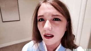 Stepdaughter Fight For A Creampie