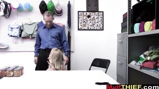 Pretty MILF shoplifter caught and fucked