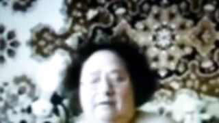 Old Russian Lady on Webcam! Amateur Video!