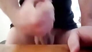 Twink Handjob: Massive Cum Load!