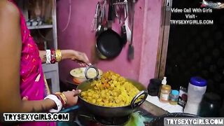 Husband Fucked By New Married Wife In The Kitchen