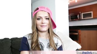 Cute rollerblade chick Monica is fucked