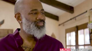 Cute delivery rider Ricky Spanish delivers oozing cum into my ebony cunt