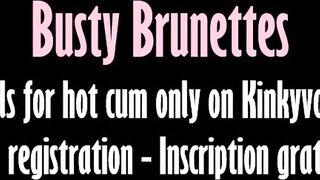 Big Titted Dark Hair 16 - Bimbo with nice natural titted blows