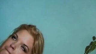Tiny Hooters Blonde Retro Banged! On Couch That Make Fun