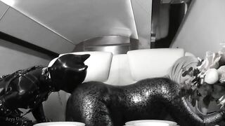 Having fun into pvc pvc inside jet