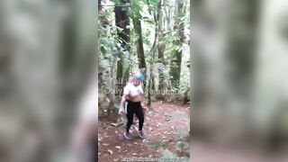 Fucking my lover outdoor very rough