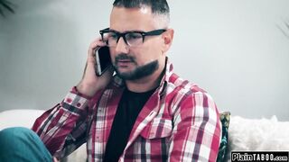 Stepdad fucks stepteen so she will stay