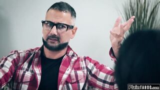 Stepdad fucks stepteen so she will stay