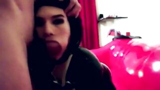 Rubber Asian CD maid bj