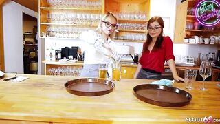 German Waitresses have Sex at work