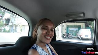 Asian teen got big cock from the back
