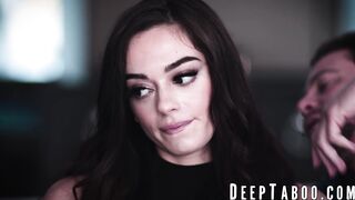 Teen Sophia Burns rides Rachael Cavalli husbands cock while she records it