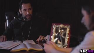 Penelope Kay seduces their priest Tommy Pistol