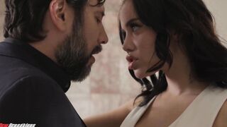 Boss Victoria June Fills Her Opening At The Office two