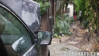 Asian beauty Nicole Doshi moans from having her pussy drilled deeply