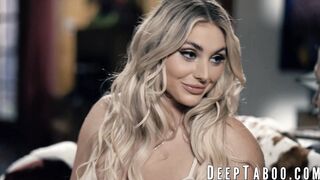 Thick Kayley Gunner bounces off a massive cock and tastes it like its candy