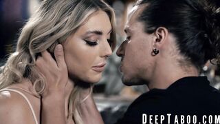 Thick Kayley Gunner bounces off a massive cock and tastes it like its candy