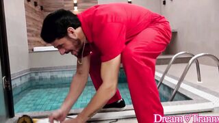 Cumming In Stunning TS Nurse Cristal Furlan