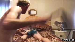 Fucking and whipping Meghan's sub ass