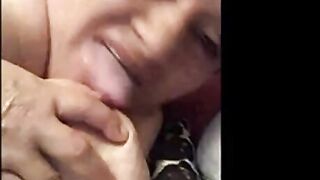 Horny Ecuadorian BBW Granny with Big Tits on Webcam