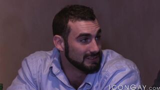 Extremely sexy Billy Santoro kissed his fuck buddy before riding him hard