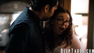 Thick teen Leana Lovings seduces her teacher into tasting his cock