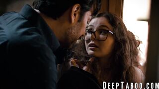 Thick teen Leana Lovings seduces her teacher into tasting his cock