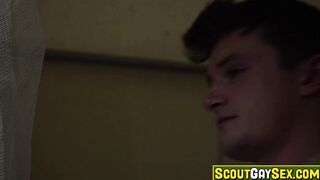 Reece throat as the semen rose in Grant balls