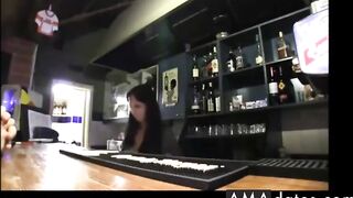 Barmaid Blows and Bangs for Cash