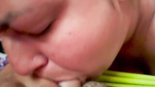 wife blowing our friend