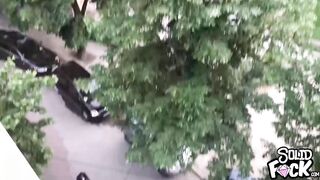 LADY GAGA on Public Balcony Anal Fuck HD
