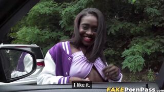 Hot ebony Blair Saenz is ready to to get fucked hard in exchange for cash