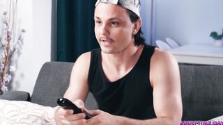 Straight guy's gives his 1st blowjob ever!