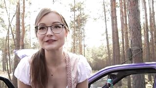 Deutsche nach der Autopanne gebumst
