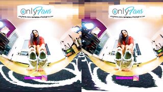 VR trailer sex tape with different toes clips, such as crush