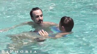 BiPhoria - Lovers Both Seduced By Oil Master On Vacation