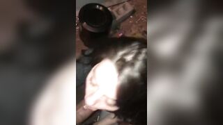 White Bimbo Can't Wait To Got On Her Knees And