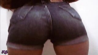 Fantasygirl The shape of a huge natural butt Stunning booty