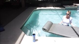 soak leather leggings into the pool