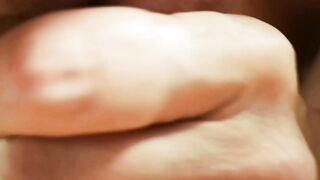 Cheating scots wifey close up blows my penis